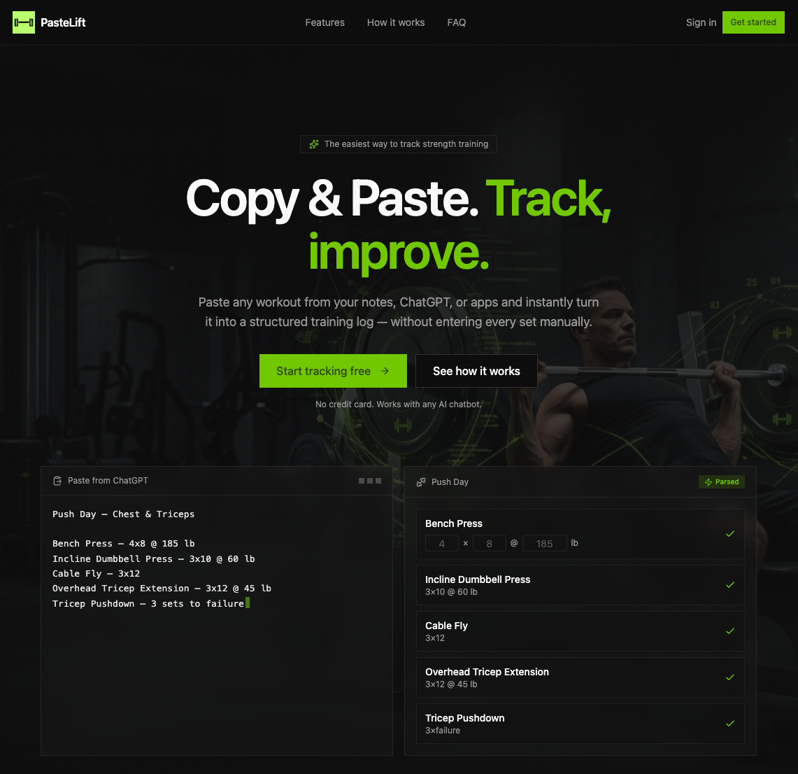 PasteLift brand visual